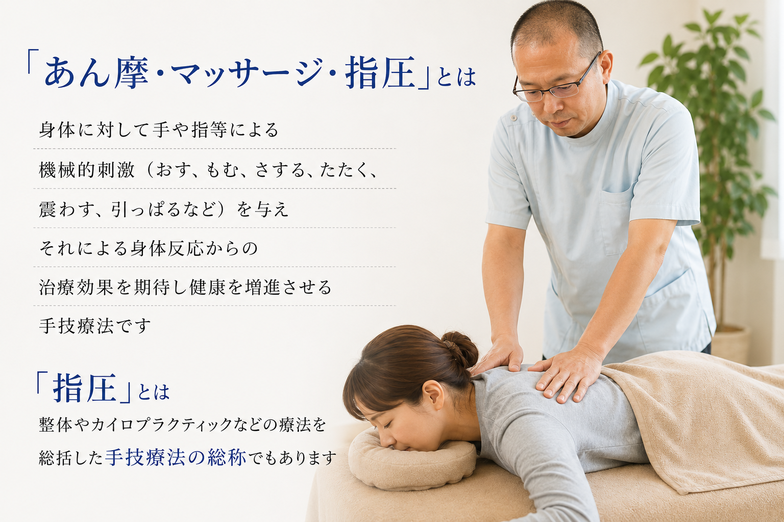 「あん摩・マッサージ・指圧」とは